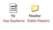 Asp ile FCK Editör Kullanımı