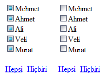Jquery ile Gridview'da ki Checkbox'ların Tümünü İşaretleme veya Bırakma Jquery ile Gridview'da ki Checkbox'ların Tümünü İşaretleme veya Bırakma